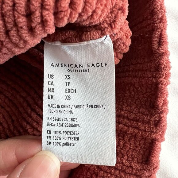 American‎ Eagle Chenille Cabled Sweater Womens XS Chunky Soft Academia Preppy - Picture 4 of 9